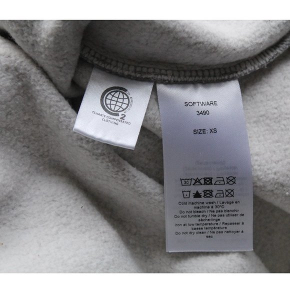 Ganni Software Isoli Sweatshirt / Size XS / Paloma Melange Grey Oversized - Picture 11 of 11